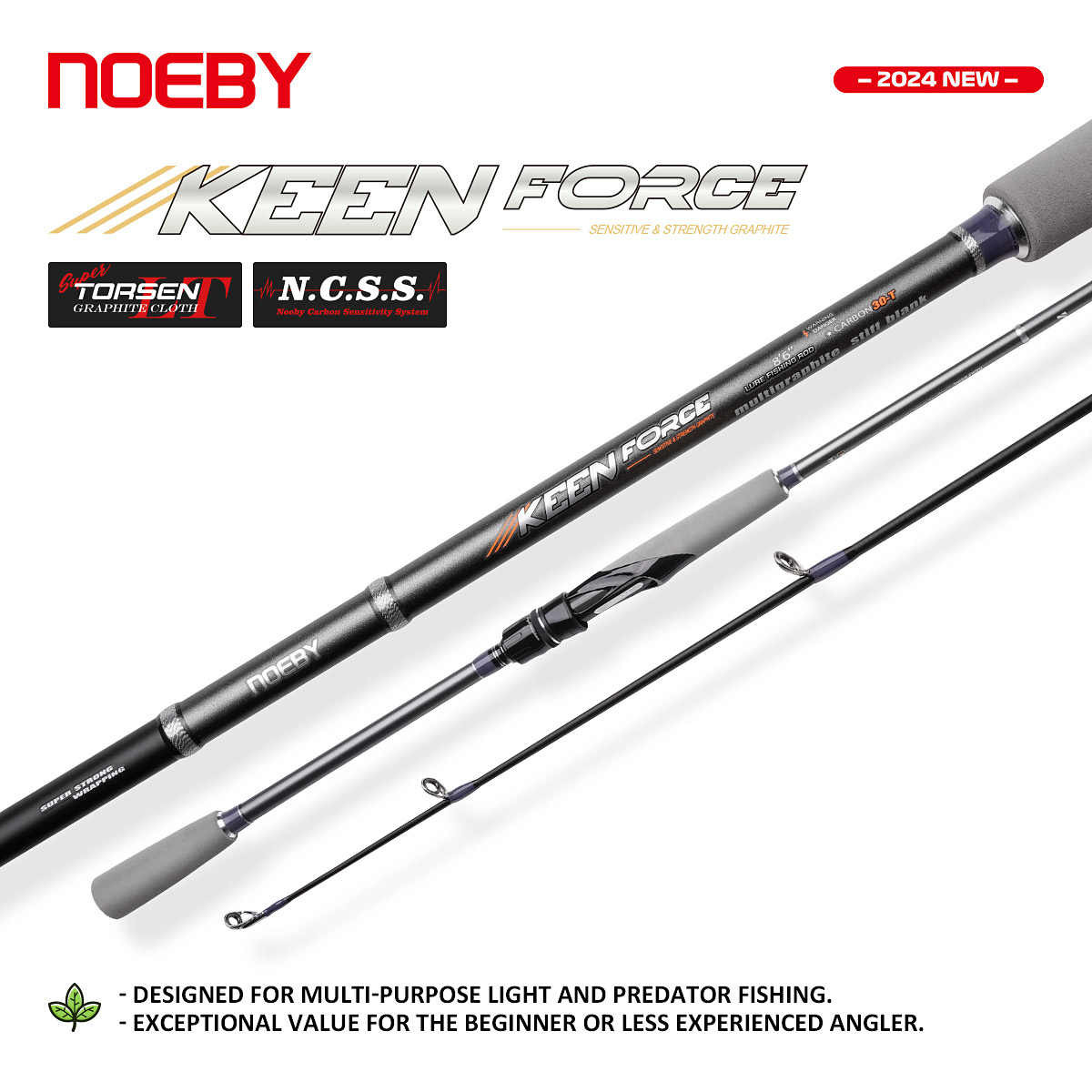 Fishing Rod Surf - Удилище спиннинговое NOEBY Light Game 2.04-2.9м