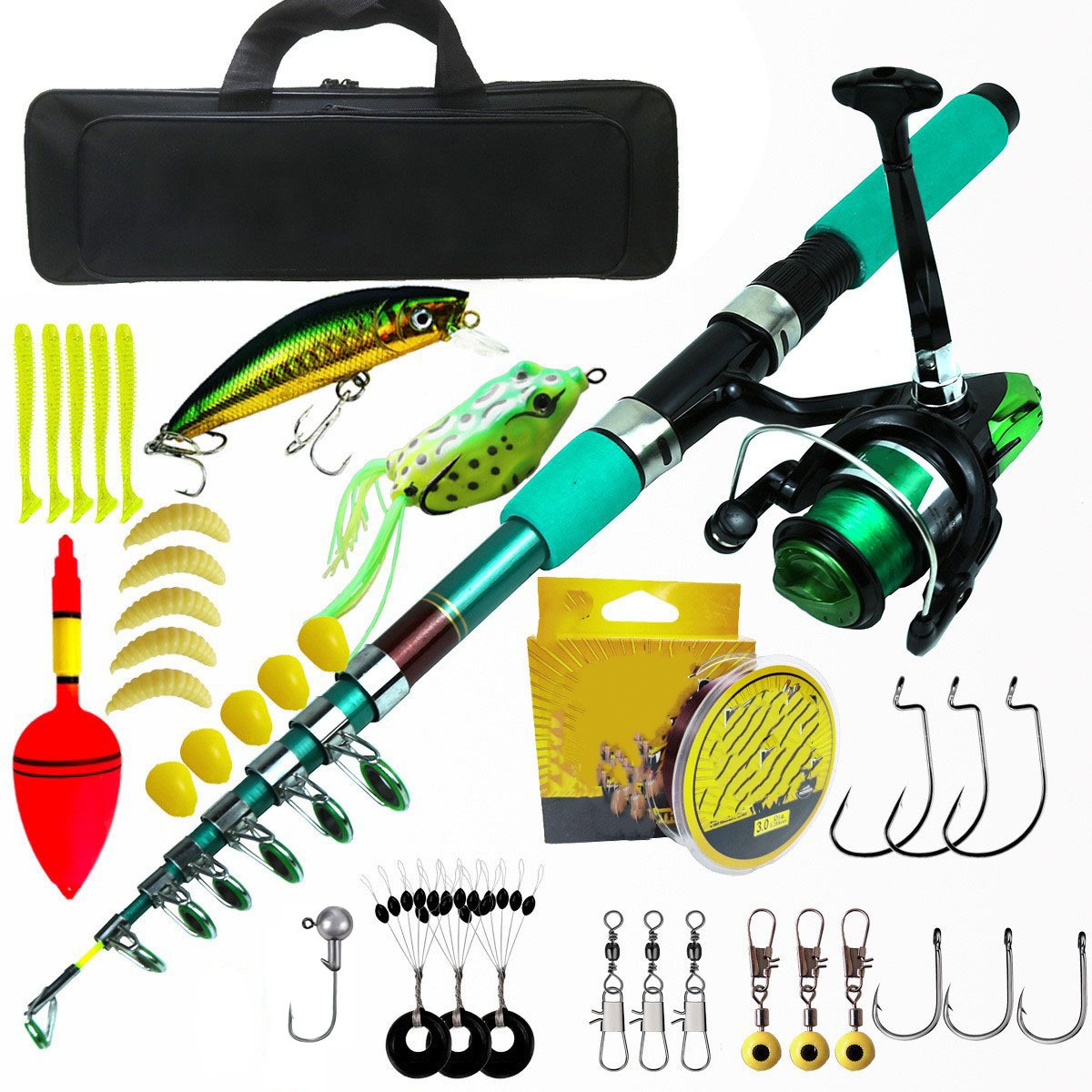 Портативный ультралегкий телес – обзор и цена Fishing Rod Combo